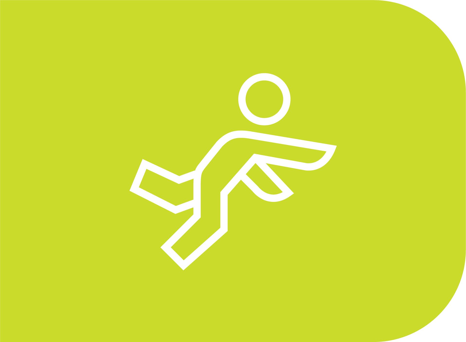 Icon of a person falling