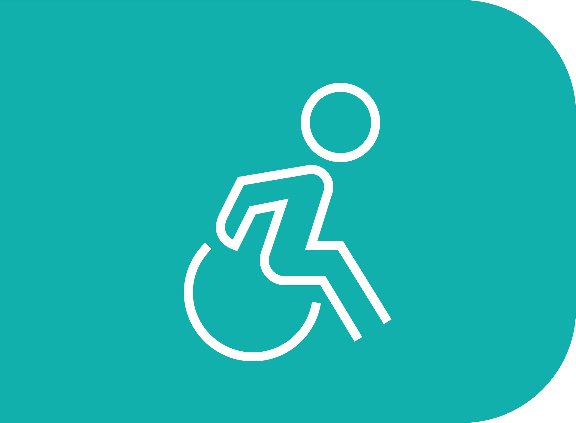 Icon of a person in a wheelchair 