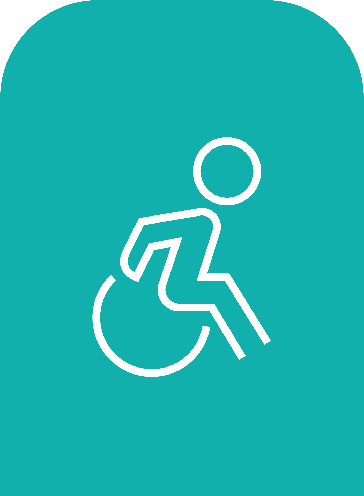 Icon of a person in a wheelchair 